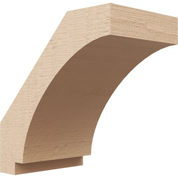 Ekena Millwork 5-inch W x 8-inch D x 8-inch H Imperial Rough Cedar Woodgrain TimberThane Knee Brace, Primed BRCUR05X08X08IMPRCPR - main